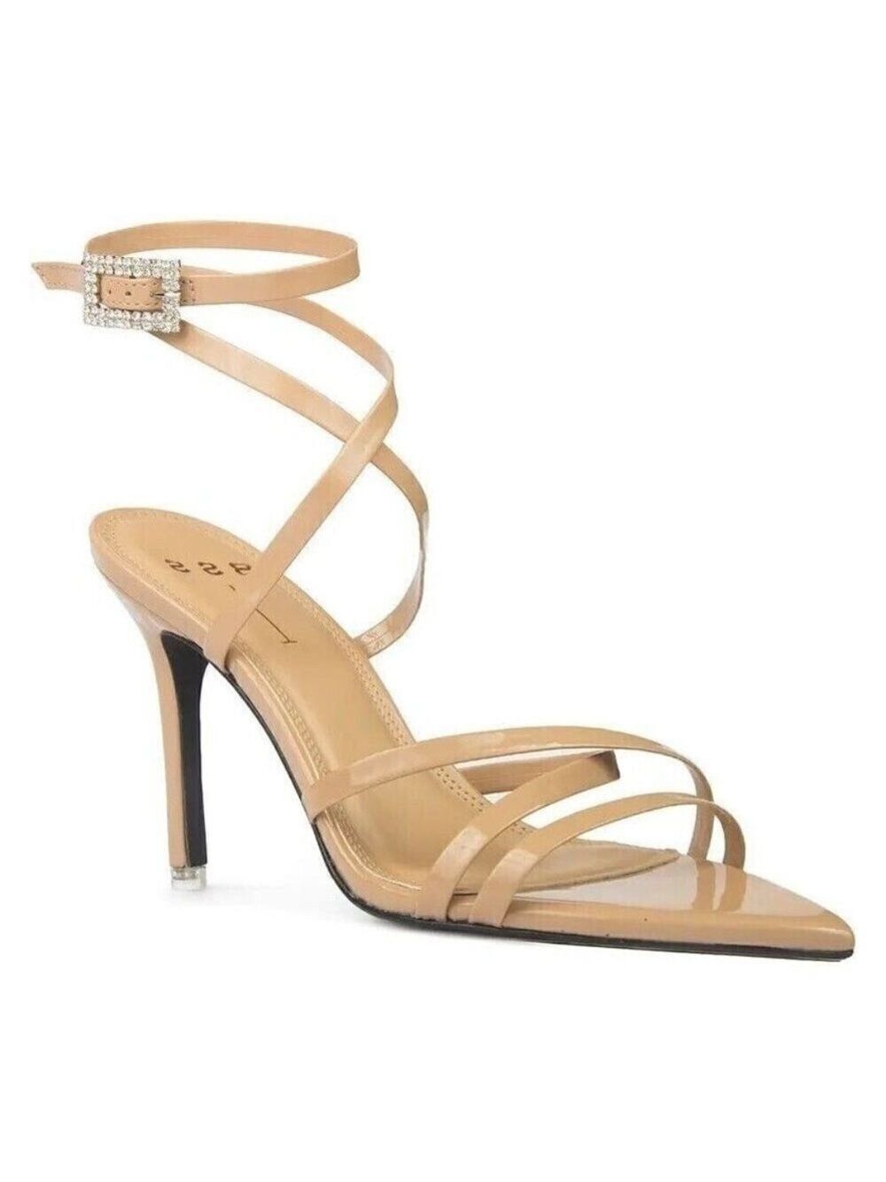 Black Suede Studio Sandals BNWOT "Kimora" Heels Women New Strappy